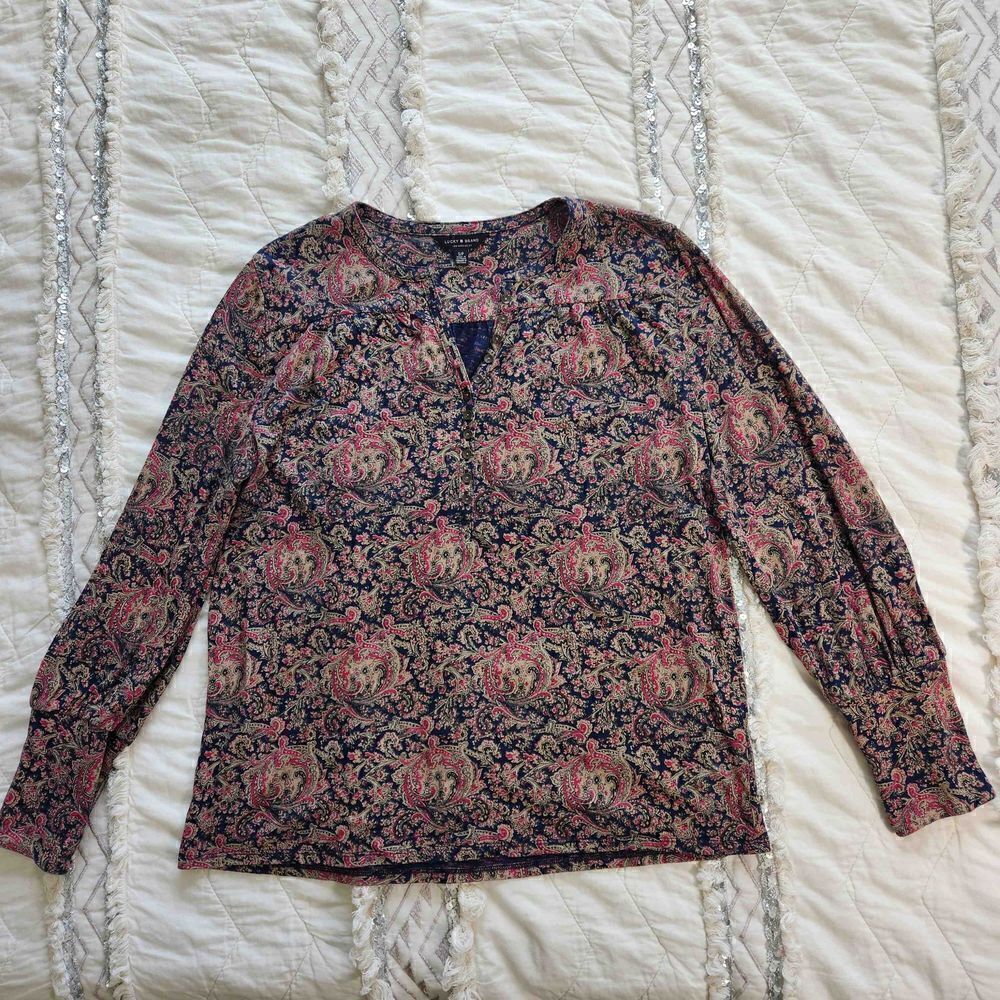 Lucky Brand peasant top  